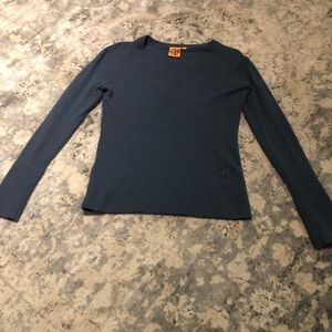 Tory Burch long sleeve v neck sweater